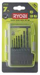 Ryobi A10D07G Black Oxide Drill Bit Set, 7 Pcs