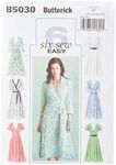 Butterick Misses' Dress, Belt and Sash Pattern - Size: FF (16-18-20-22) - Pattern Number: B5030