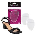 Foot Petals Women's Long Lasting Pain Relief, High Heel Insert Metatarsal Pads to Prevent Sliding, Clear Gel, 1 Pair