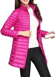 Women Lightweight Down Jacket Ultra Light Weight Short Down Coat Packable Stand Puffer Coat