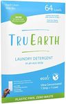 Tru Earth Eco-Strips Laundry Detergent Strips 64 Loads. No Plastic Packaging, Ultra-Concentrated, Pre-Measured Strips, Easy Storage. Great for Machine & Hand Washing, Fresh Linen