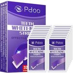 Purple Teeth Whitening Strip 32 Non-Slip Strips - Whitening for Teeth Sensitive, Professional Teeth Whitening Strips, Fast Remove Smoking, Coffee, Wine Stains, Teeth Whitening Kit Pack