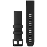 Garmin Wearable4U Quickfit Watch Band, Vented Carbon Gray Titanium Bracelet,Black,22 mm