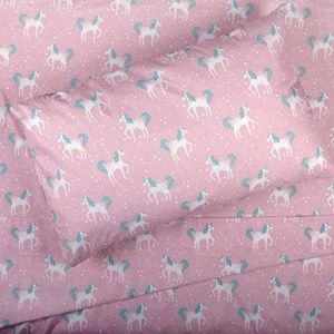 Kids Rule 4 Piece Full Sheet Set, Unicorn