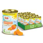 Dole Canned Fruit, Mandarin Oranges in Water, Non-GMO, No Sugar Added, & No Artificial Sweeteners, 540 ml, 12 Count