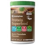 Amazing Grass Protein Superfood, Organic Vegan Protein Powder with Fruit and Vegetables, Rich Chocolate Flavour, 10 servings, 360 g