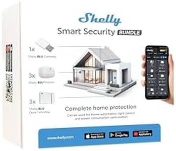 Shelly Smart Blu Security Bundle, Dispositivi Bluetooth per Monitorare il Movimento e Configurare Zone di Allarme, Apertura Chiusura Porte o Finestre