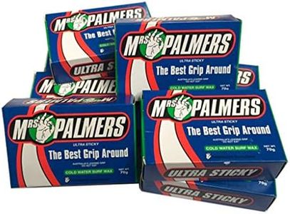 10 Bars Mrs Palmers Surf Wax Cold 59F and Below 10 Bars in Boxes Surfboard Wax