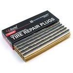 CK Auto 30pcs Black Tire Repair Strings, Automotive Tool Tire Repair Plugs for Tubeless Off-Road Tires Car, Bike, ATV, UTV, Wheelbarrow, Mower