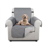 TAOCOCO Sofa Covers,1 Seater Sofa Slipcovers,Non Slip Sofa Covers,Settee Covers,Sofa Protectors from Pets,Washable Sofa Covers for Dogs(Pale Grey)