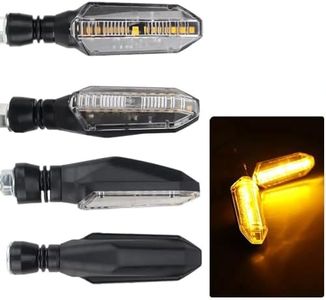 MarkHven Intermitentes LED Homologadas Moto 12V – 4 Uds Luces Universales Alta Visibilidad - Kawasaki, Honda, Yamaha, Suzuki entre otras – Indicadores de Flecha de Dirección (H1)