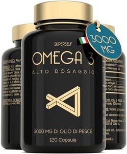 Omega 3 Olio di Pesce - 3000 Milligrammi Tripla Potenza - Integratore Omega3 ad Alto Dosaggio - 990 EPA & 660 DHA Milligrammi - 120 Capsule Softgel - Inodore e Insapore