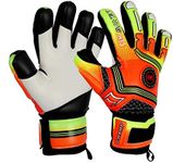 GK Saver Professional Football Goalkeeper Goalie Gloves Kids range Champ series (Champ 01 YF SIZE 6)