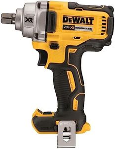 DEWALT 20V MAX* XR Cordless Impact Wrench Kit with Detent Pin Anvil, 1/2-Inch, Tool Only (DCF894B), Black