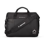 uppercase 14L Omega 02 Professional Laptop Messenger Bag | up to 15.6''| 3x More Water Resistant| With Rainproof Zippers| Tablet Compartment| Multiple Organisers| Office Bag for Men & Women(Black)