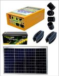 BACKBONE® Zatka Machine Solar Fence Energizer 50 Bigha 20 Acre Cover India's Farmer No.1 Choice Zatka Machine with Lithium-Ion 12V12ah Battery, Solar Panel, 25pcs Corner, 100pcs Insulator(Kit)