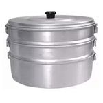 VPSK Aluminium Momos Steamer 3Tier (Used For Only Home purpose) (30 Momos Baked At One time) capacity 2.3 liter