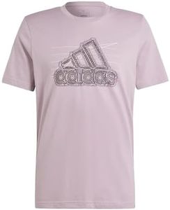 adidas Hombre Growth Badge Graphic tee, Preloved Fig, M