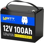 WattCycle 12V 100Ah LiFePO4 Lithium