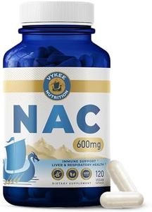 Vykee Nutrition NAC Capsules – 600mg N-Acetyl L-Cysteine | Vegan, Non-GMO | Supports Antioxidant Production, Liver Health & Immune Function | 120 Capsules