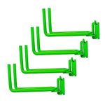 AUTOSwpozo 4-Pack E-Track Heavy Duty Shovel/Tool Hanger, E Track Hooks for Tools, Rakes, Spades in Trailers, Trucks, Workshop and Warehouse with E-Tracks, E Track Accessories Tool Holder (Green)