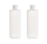 2PCS Empty Refillable Plastic Clear Soft Tube Squeeze Bottle Jars With Flip Cover Cosmetic Makeup Packing Storage Holder Containers for Toner Lotion Shower Gel Shampoo (400ml/14oz)