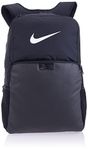 Nike NK BRSLA XL BKPK - 9.5 (30L), Black/Black/White, standard size, Fitness/Workout