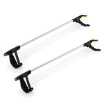 Straame Garden | Litter Picker Grab & Grip Reaching Litter Rubbish Pick Up Tool | Leaf Grabber Stick | Multiuse Grabber Light Items (Standard Pick Up Tool Pack of 2)