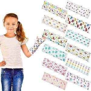 Suhine 12 Pcs Kids Arm Cast Cover Bandage Protector Reusable Elastic Cast Sleeve Arm Cast Cover Elbow Protection Cover(Small)
