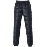 Tapasimme Men, Women Winter Warm Utility Down Pants Sassy High Waisted Nylon Compression Snow Trousers (X-Small, Black)