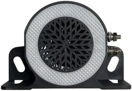 Car Back-up Alarm, 107dB 12V-48V DC with LED Waterproof Industrial Heavy-Duty Backup Reverse Warning Alarm with Super Loud Beeper Tone for Truck Van Freight Car Lorry Heavy Vehicles (Reversing Horn)
