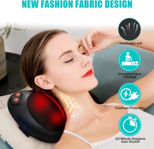 iKristin Shiatsu Neck and Back Massager – Deep Tissue Massage Pillow