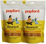 Pupford Chicken Jerky Treats for Dogs for Large & Small Dogs of All Ages | Made in USA, 100% Real Meat & No Fillers | Dogs Love These Tasty Dog Snacks (Chicken Bundle, 2 Chicken Jerky 8oz Bags)