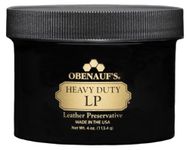 Obenauf's Heavy Duty LP Leather Preservative (4oz)- All Natural Beeswax Oil Conditioner- Rejuvenate Restore & Preserve Sunfaded or Cracked Boots Jackets Saddles Car Auto Upholstery Furniture- USA Made