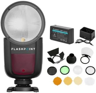 Flashpoint Zoom Li-on X R2 TTL On-Camera Round Flash Speedlight Kit for Canon (Godox V1)