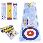 Tabletop Curling Game,3 in 1 Table Top Curling Bowling,Table Shuffleboards,Tabletop Curling Game,Shuffleboard Board Games Tabletop Game Interactive Game for Kids & Adults Family Party Games