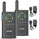 ChunHee Wireless Intercom for Home - Caregiver Pager Intercom for Elderly with Emergency SOS Alarm, 1.5 Miles Long Range for Office Business Room to Room Communication Systems, 4 Pack