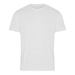 JustWears Mens Tee | Soft Lightweight T-Shirt with Cooling Micromodal Air Breathable Fabric, Organic Cotton & Mulberry Silk | Everyday Sustainable Tshirts for Men | Casual Tshirt Gift White