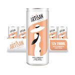 Spicy Ginger & Lime Soda with a hit of Mint by the Artisan Drinks Company - 250mlx12 Cans - Natural Ingredients - 48 Calories per Can - No Artificial Sweetners - An Adult Soft Drink