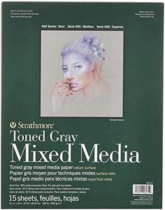 Strathmore Toned Mixed Media Paper Toned Grey 11"X14"-15 Sheets -62462311