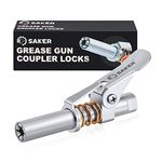 Saker Grease Gun Coupler,Compatible with All Grease Guns 1/8'' NPT Fittings（Suitable for diameters Greater Than 14mm,Upgrade to 14000 PSI, New Version 1PC