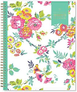 BLUE SKY Day Designer for Blue Sky 2023 Weekly and Monthly Planner, 8.5" x 11", Clear Pocket Cover, Wirebound, Peyton White (103618-23)