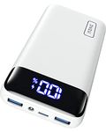 INIU Power Bank, 22.5W PD3.0 QC4.0 Fast Charging LED Display 20000mAh Portable Charger, 3A Outputs Flashlight Phone Battery Pack Compatible with iPhone 16 15 14 13 12 Samsung Xiaomi etc