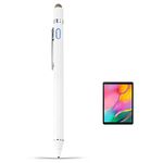 Stylus for Samsung Galaxy Tab A 10.1/10.5/8 Inch Pencil, EVACH Rechargeable Digital Pencil with 1.5mm Ultra Fine Tip Stylist Pens for Samsung Galaxy Tab A 10.1/10.5/8 Inch,White