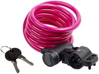 M-Wave Unisex Adult S 10.18 Spiral Cable Lock - Pink,