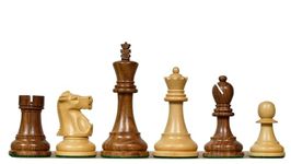 Chessbazaar 1972 Reproduced Fischer-Spassky Staunton Weighted Chess Set Chess Pieces Only in Sheesham Wood & Boxwood 3.75" King | 2 Extra Queens | Board Games Accessories