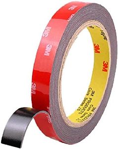 AKEKEY 3M Double Sided Tape VHB Heavy Duty Mounting Tape, Strong Adhesive, Waterproof & Heat-Resistant for Car, Home, Office & Decor, (0.5inch x 15.6ft), Black