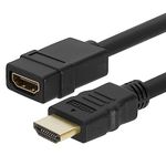 HDMI Cable M-F Extension Gold Plated Connectors - 6 Feet