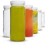 Clear Glass Water Bottles Set - 6 P