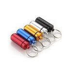 Big Bargain Aluminum Pill Box Case Bottle Holder Container Keychain